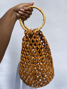 Natural Beaded Purse